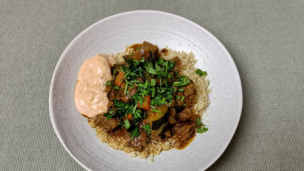 Photograph of Berber beef stew.