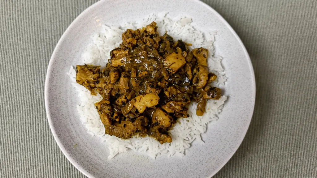 Photograph of Chicken chettinad.