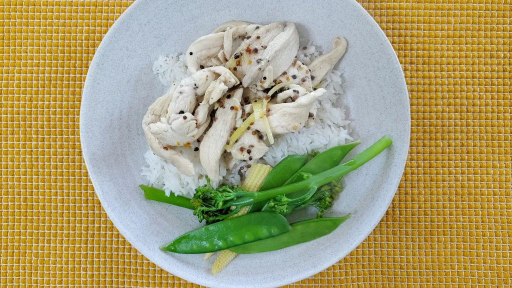 Photograph of Lemon, coriander seed & chilli chicken.
