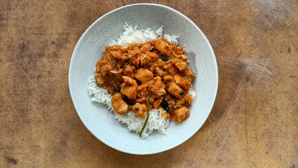 Photograph of Paprika chicken.